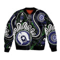 Torres Strait Islander Aboriginal Dot Painting Personalised Bomber Jacket