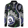Torres Strait Islander Aboriginal Dot Painting Personalised Button Sweatshirt
