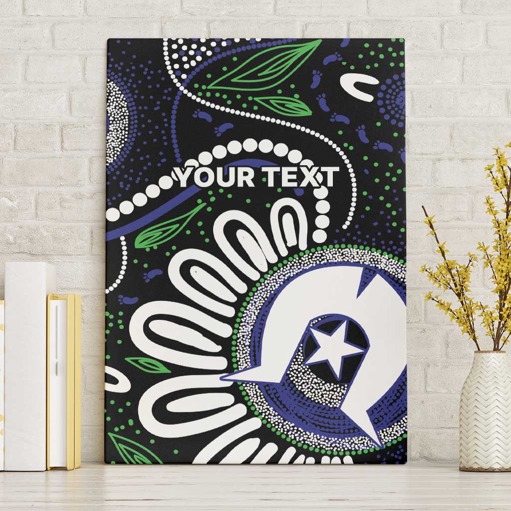 Torres Strait Islander Aboriginal Dot Painting Personalised Canvas Wall Art