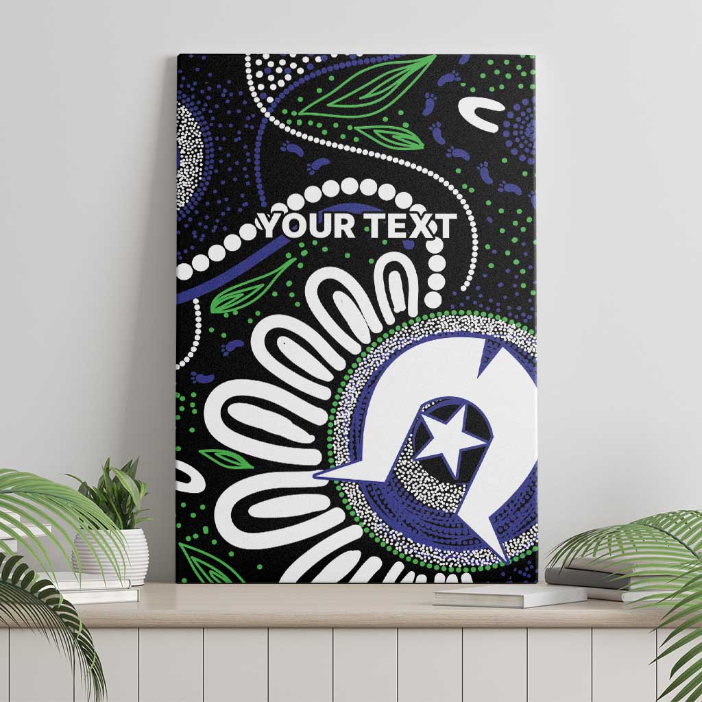 Torres Strait Islander Aboriginal Dot Painting Personalised Canvas Wall Art