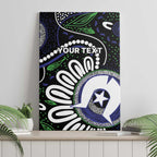 Torres Strait Islander Aboriginal Dot Painting Personalised Canvas Wall Art