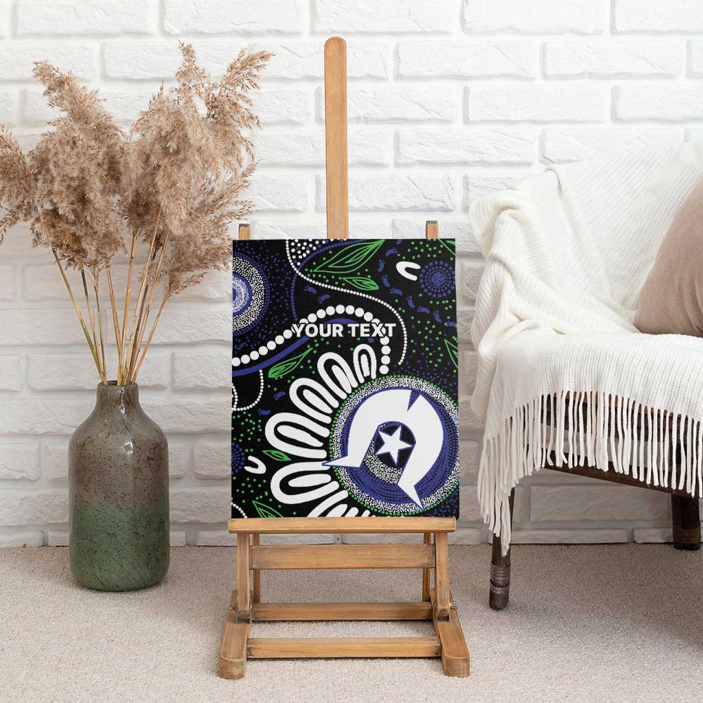 Torres Strait Islander Aboriginal Dot Painting Personalised Canvas Wall Art