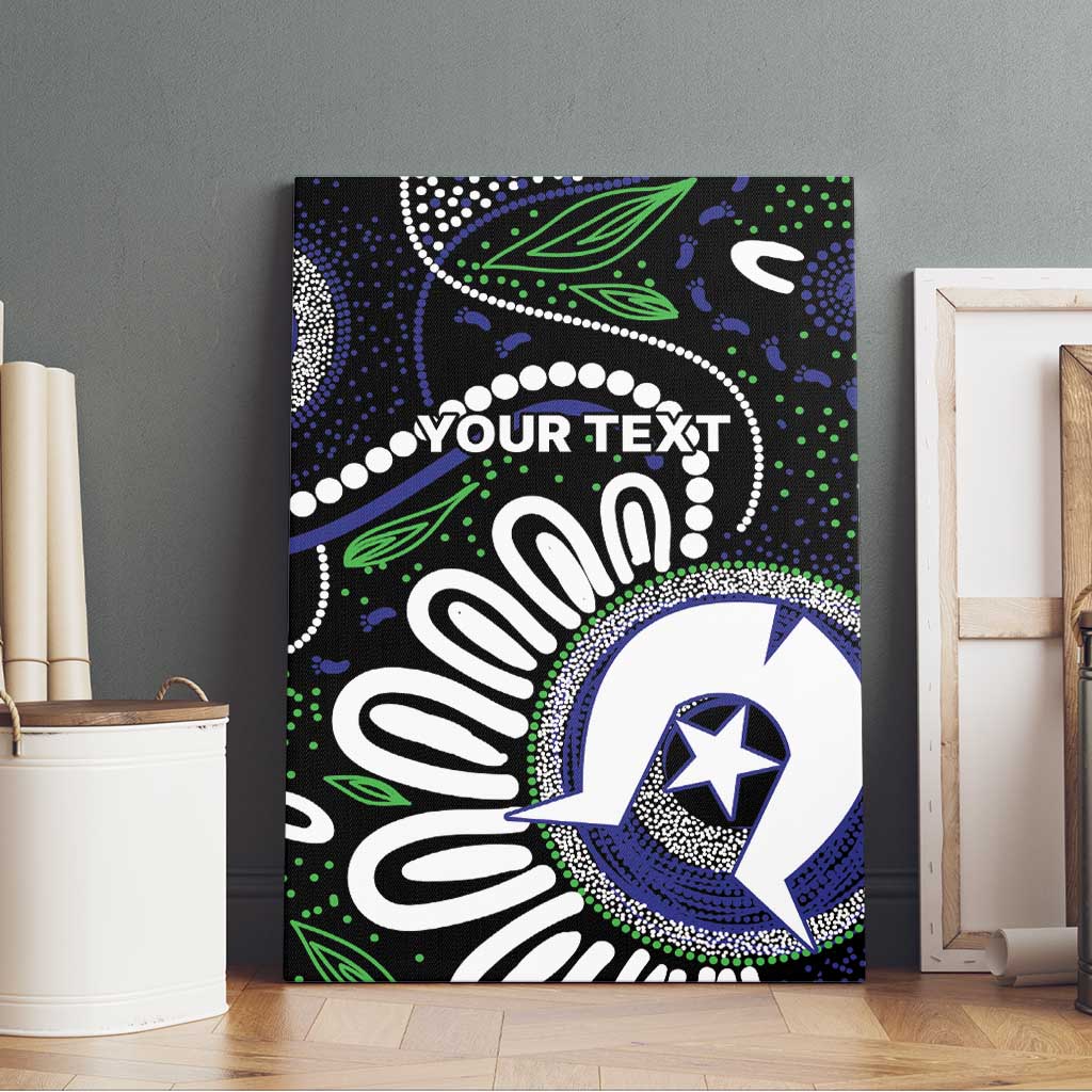 Torres Strait Islander Aboriginal Dot Painting Personalised Canvas Wall Art