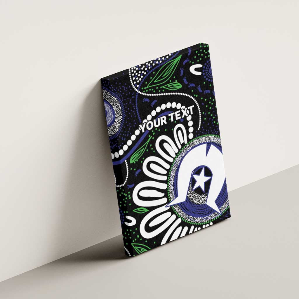 Torres Strait Islander Aboriginal Dot Painting Personalised Canvas Wall Art