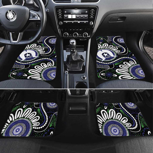 Torres Strait Islander Aboriginal Dot Painting Personalised Car Mats