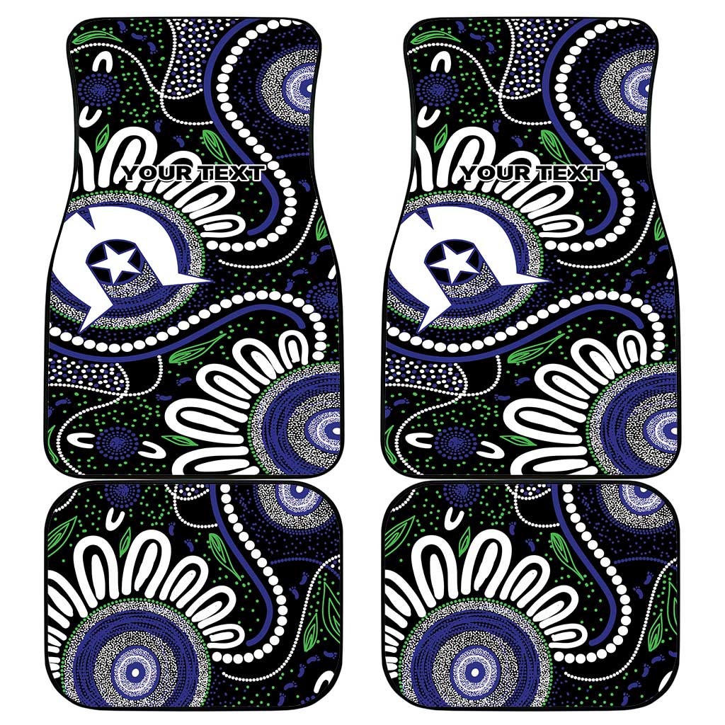 Torres Strait Islander Aboriginal Dot Painting Personalised Car Mats
