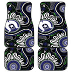 Torres Strait Islander Aboriginal Dot Painting Personalised Car Mats