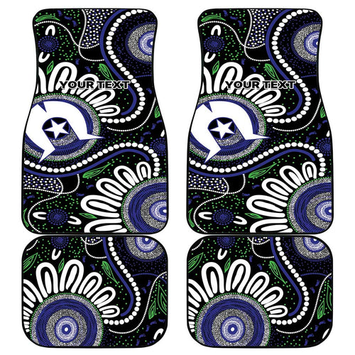 Torres Strait Islander Aboriginal Dot Painting Personalised Car Mats