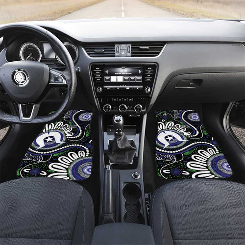 Torres Strait Islander Aboriginal Dot Painting Personalised Car Mats