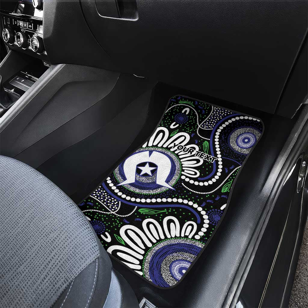 Torres Strait Islander Aboriginal Dot Painting Personalised Car Mats
