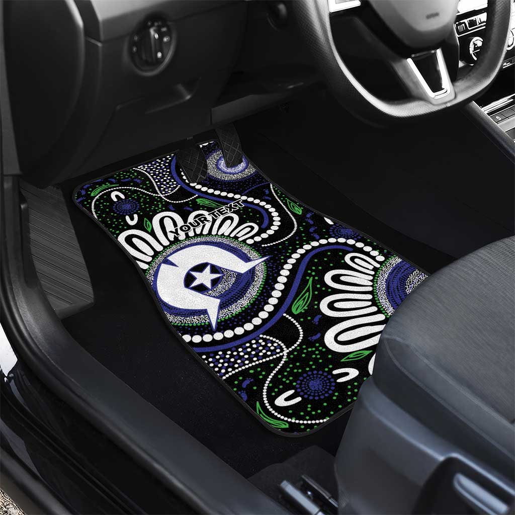 Torres Strait Islander Aboriginal Dot Painting Personalised Car Mats