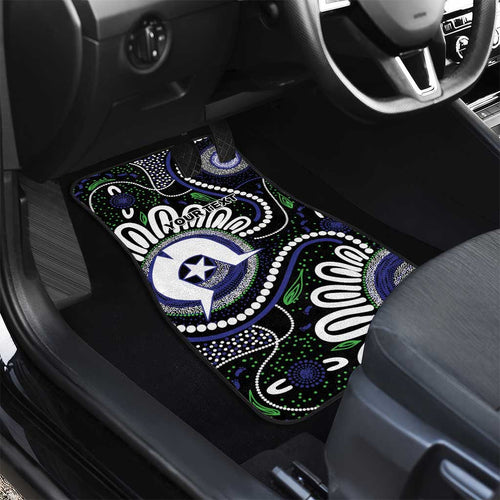 Torres Strait Islander Aboriginal Dot Painting Personalised Car Mats