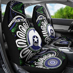 Torres Strait Islander Aboriginal Dot Painting Personalised Car Seat Cover