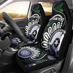 Torres Strait Islander Aboriginal Dot Painting Personalised Car Seat Cover