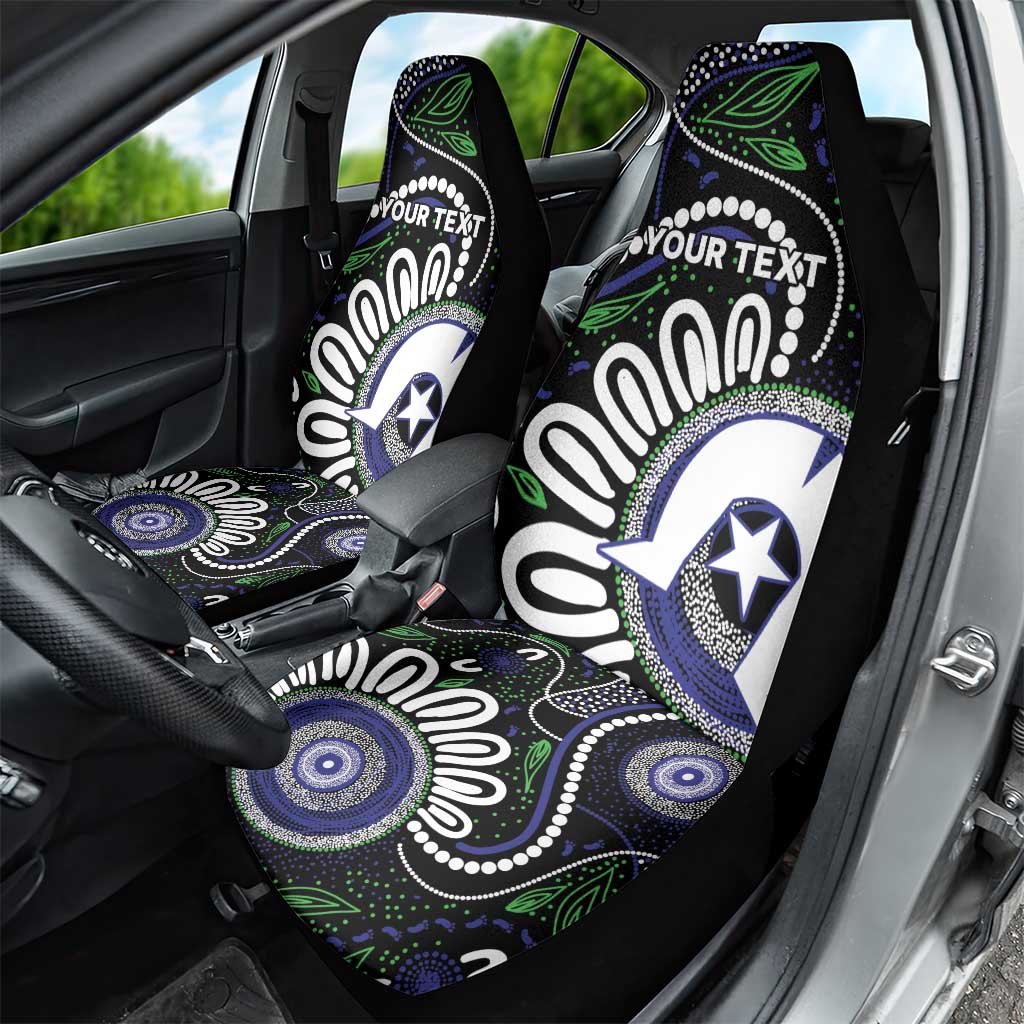 Torres Strait Islander Aboriginal Dot Painting Personalised Car Seat Cover