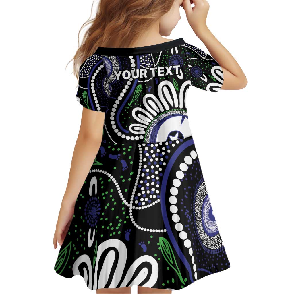 Torres Strait Islander Aboriginal Dot Painting Personalised Family Matching Mermaid Dress and Hawaiian Shirt
