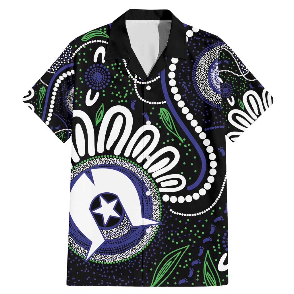 Torres Strait Islander Aboriginal Dot Painting Personalised Family Matching Mermaid Dress and Hawaiian Shirt