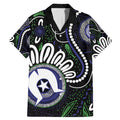 Torres Strait Islander Aboriginal Dot Painting Personalised Family Matching Mermaid Dress and Hawaiian Shirt