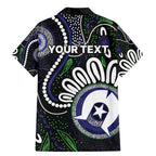 Torres Strait Islander Aboriginal Dot Painting Personalised Family Matching Mermaid Dress and Hawaiian Shirt