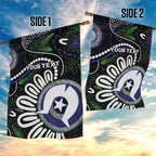 Torres Strait Islander Aboriginal Dot Painting Personalised Garden Flag