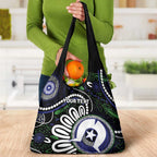 Torres Strait Islander Aboriginal Dot Painting Personalised Grocery Bag