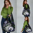 Torres Strait Islander Aboriginal Dot Painting Personalised Grocery Bag