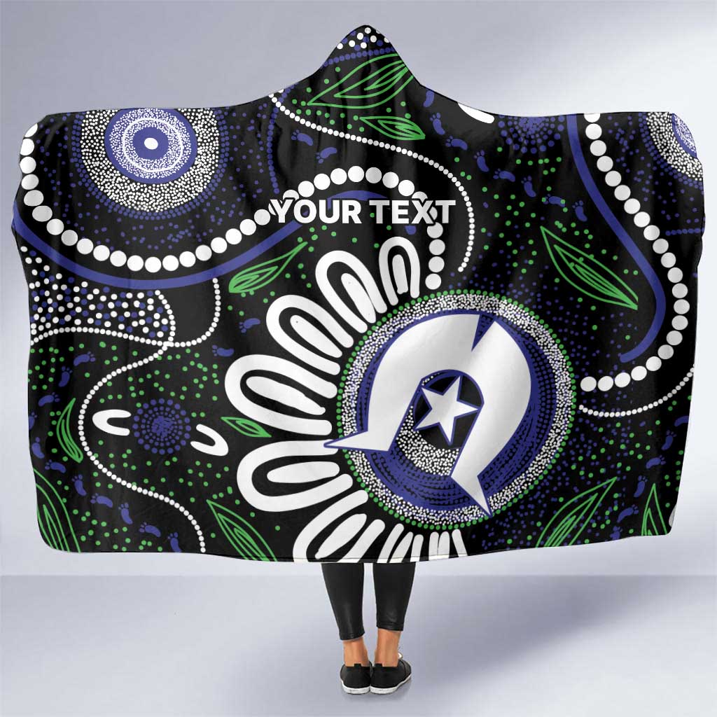Torres Strait Islander Aboriginal Dot Painting Personalised Hooded Blanket
