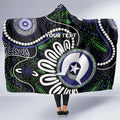 Torres Strait Islander Aboriginal Dot Painting Personalised Hooded Blanket