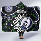 Torres Strait Islander Aboriginal Dot Painting Personalised Hooded Blanket