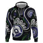 Torres Strait Islander Aboriginal Dot Painting Personalised Hoodie