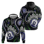 Torres Strait Islander Aboriginal Dot Painting Personalised Hoodie