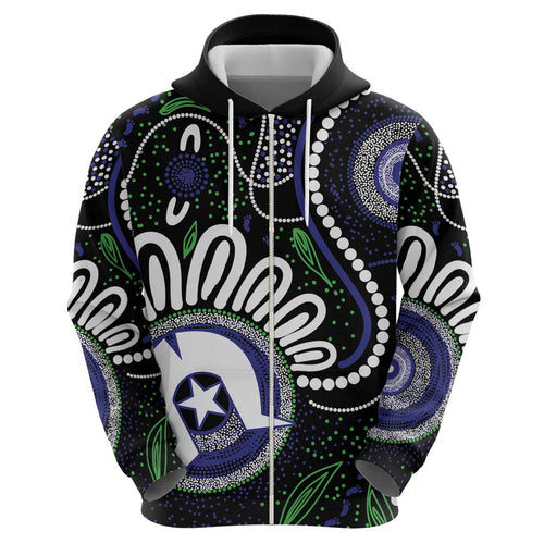 Torres Strait Islander Aboriginal Dot Painting Personalised Hoodie