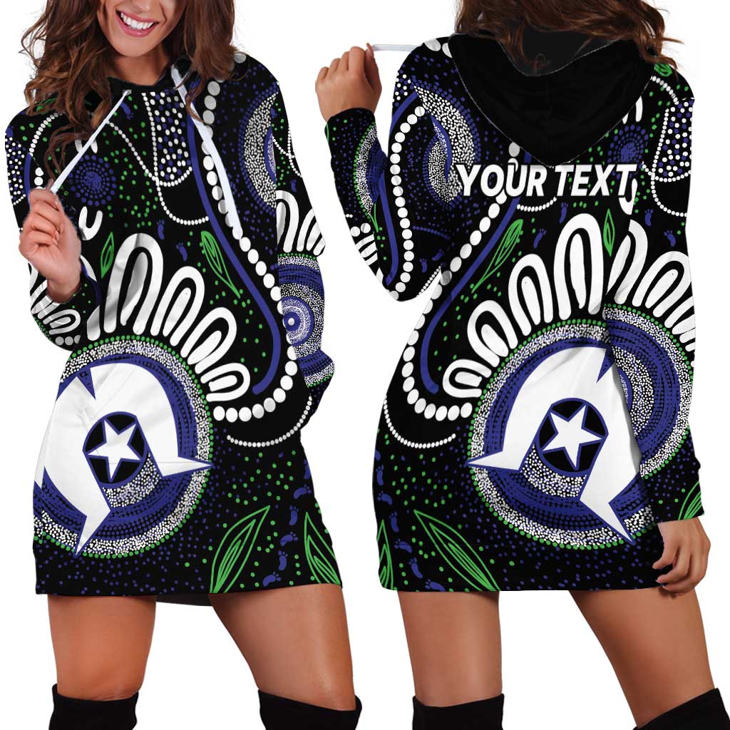 Torres Strait Islander Aboriginal Dot Painting Personalised Hoodie Dress