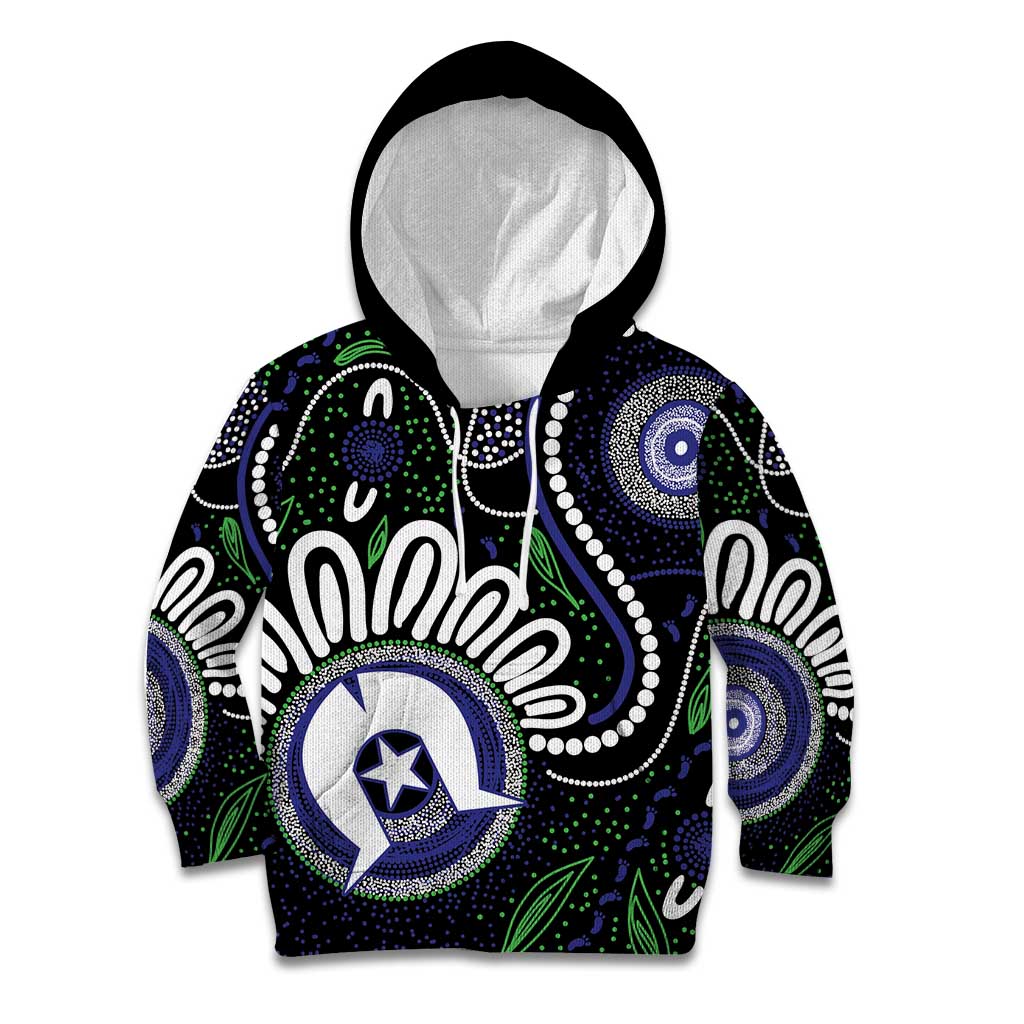 Torres Strait Islander Aboriginal Dot Painting Personalised Kid Hoodie