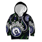 Torres Strait Islander Aboriginal Dot Painting Personalised Kid Hoodie