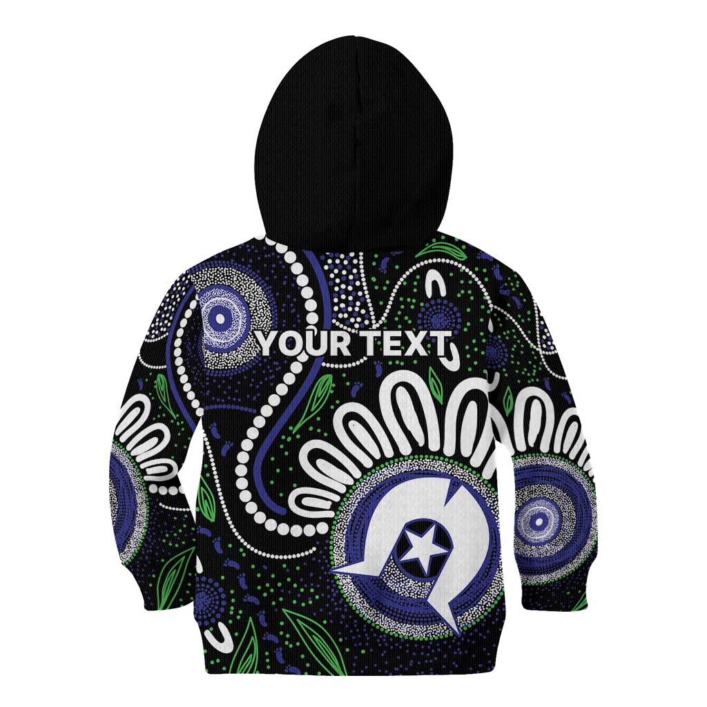 Torres Strait Islander Aboriginal Dot Painting Personalised Kid Hoodie