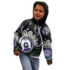 Torres Strait Islander Aboriginal Dot Painting Personalised Kid Hoodie