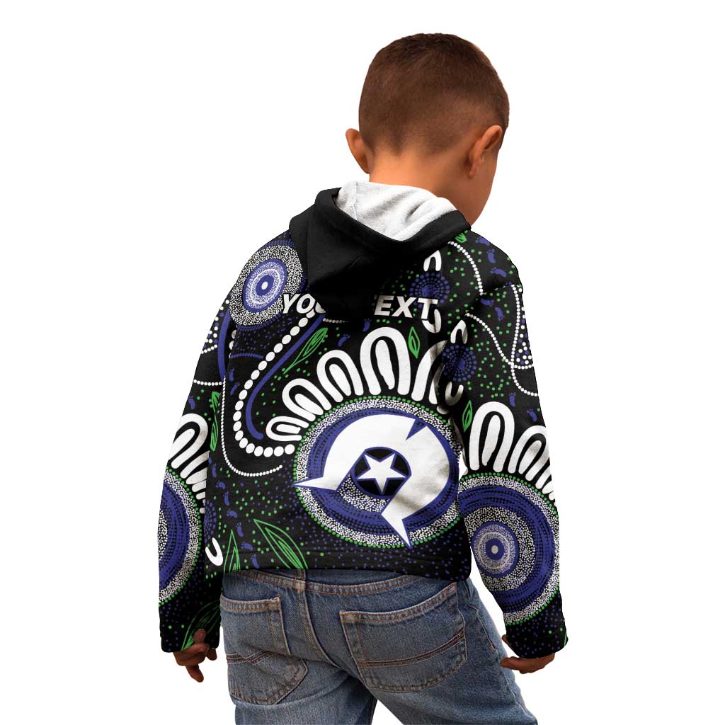 Torres Strait Islander Aboriginal Dot Painting Personalised Kid Hoodie