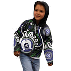 Torres Strait Islander Aboriginal Dot Painting Personalised Kid Hoodie