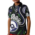 Torres Strait Islander Aboriginal Dot Painting Personalised Kid Polo Shirt