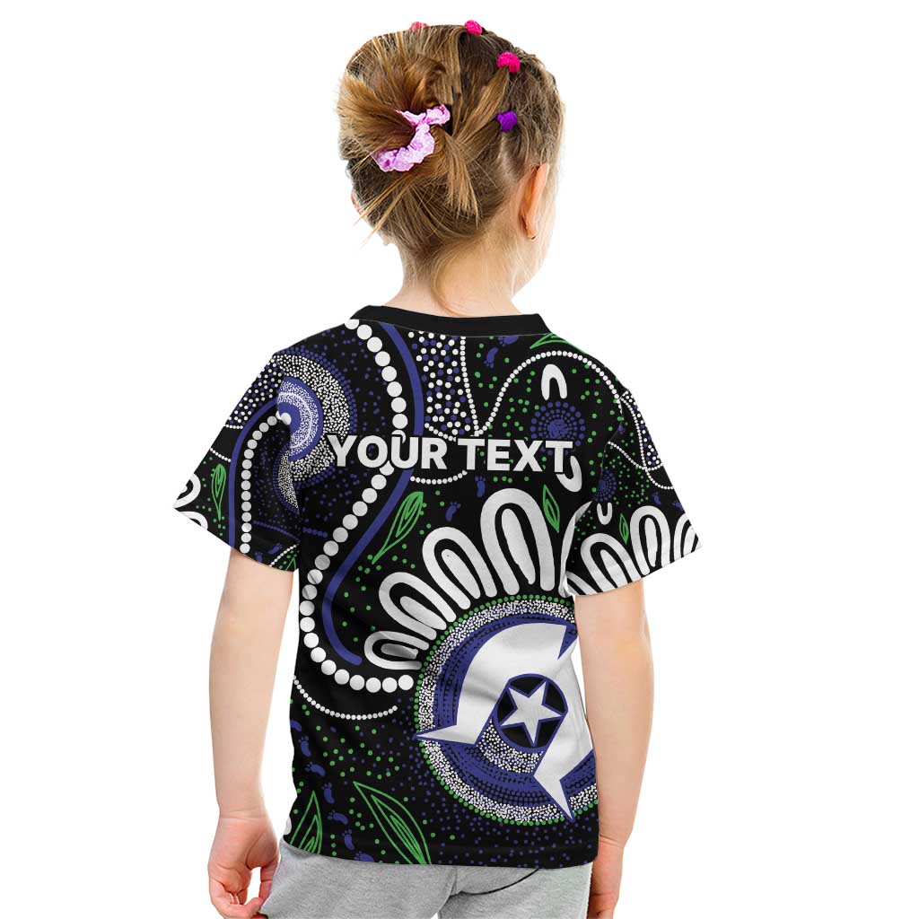 Torres Strait Islander Aboriginal Dot Painting Personalised Kid T Shirt