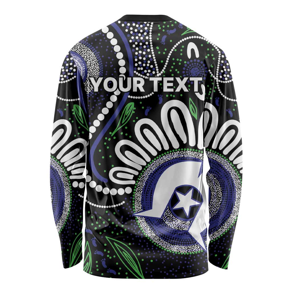 Torres Strait Islander Aboriginal Dot Painting Personalised Long Sleeve Shirt