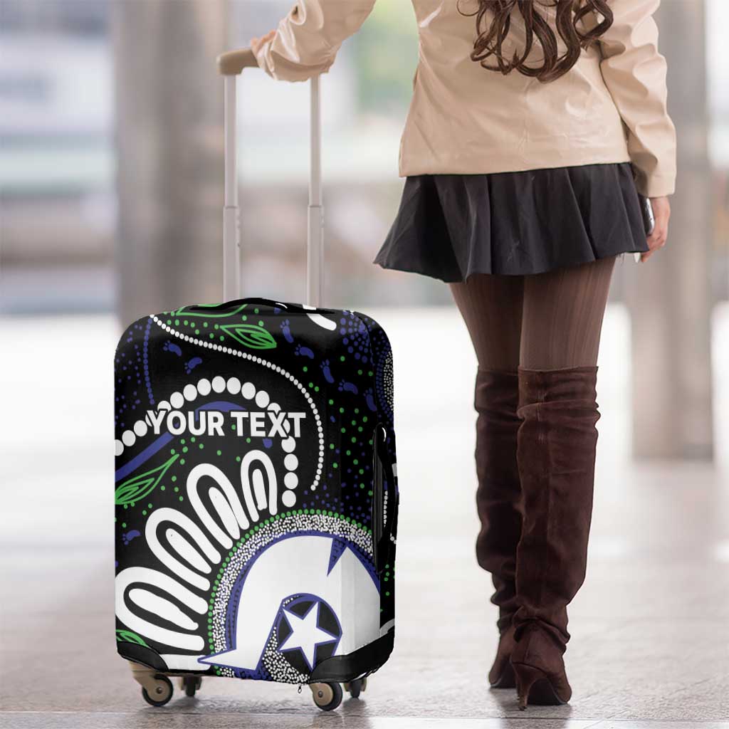 Torres Strait Islander Aboriginal Dot Painting Personalised Luggage Cover