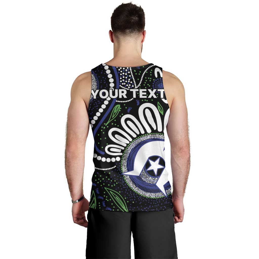 Torres Strait Islander Aboriginal Dot Painting Personalised Men Tank Top