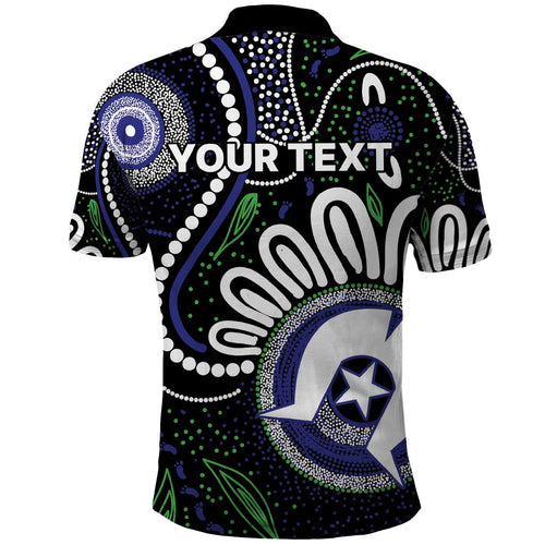 Torres Strait Islander Aboriginal Dot Painting Personalised Polo Shirt
