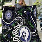 Torres Strait Islander Aboriginal Dot Painting Personalised Quilt
