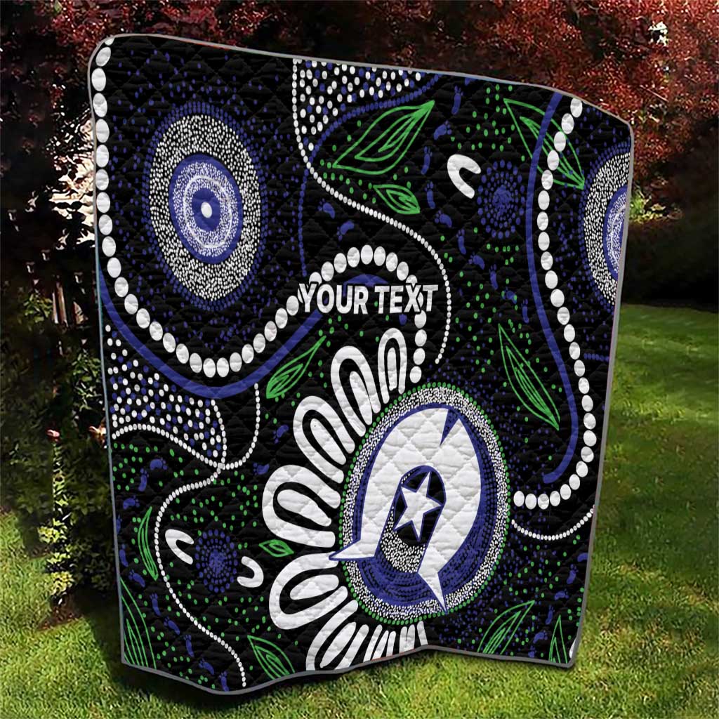 Torres Strait Islander Aboriginal Dot Painting Personalised Quilt