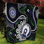 Torres Strait Islander Aboriginal Dot Painting Personalised Quilt