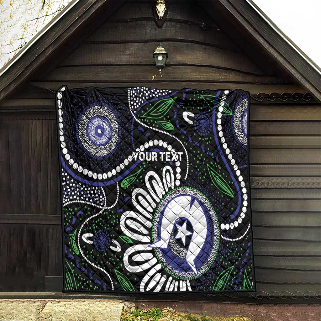 Torres Strait Islander Aboriginal Dot Painting Personalised Quilt