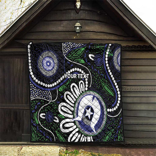 Torres Strait Islander Aboriginal Dot Painting Personalised Quilt